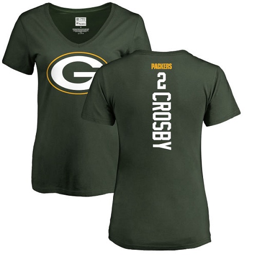 Green Bay Packers Green Women #2 Crosby Mason Backer Nike NFL T Shirt->nfl t-shirts->Sports Accessory